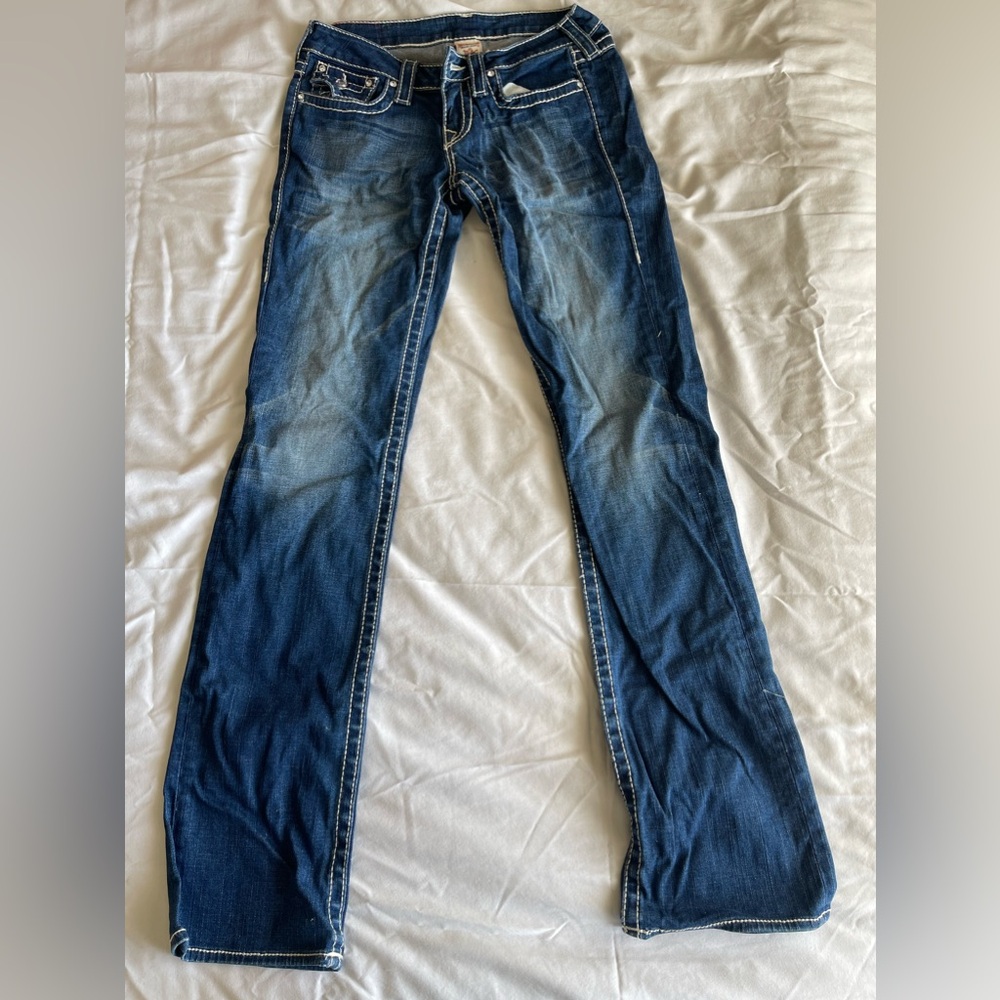 True Religion 
Color: Blue
Size 28
Good Condition